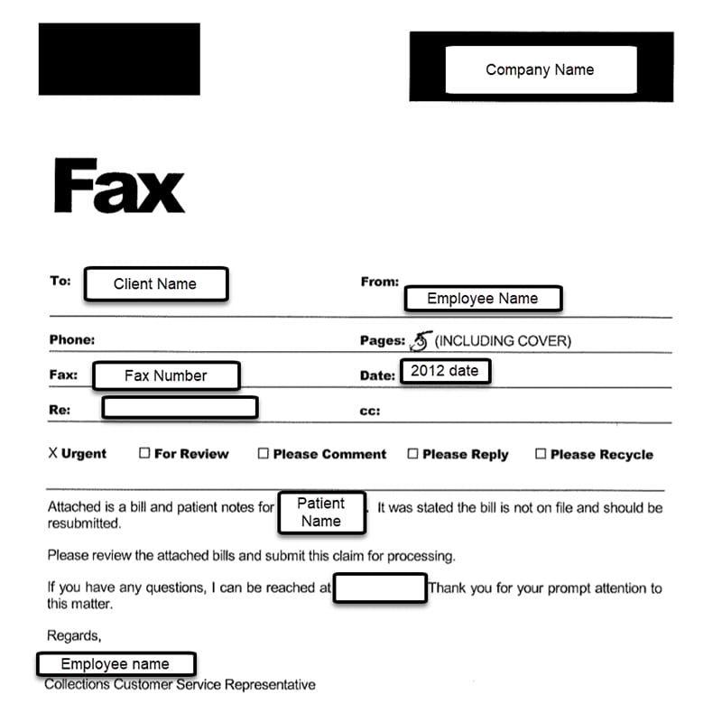 Censored Medical Fax