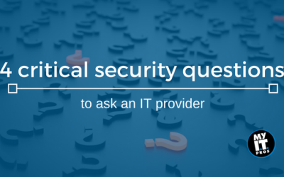 4 critical security questions to ask an IT provider