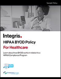 HIPAA BYOD Sample Policy