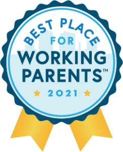 A bande for the Best Place for Working Parents Award