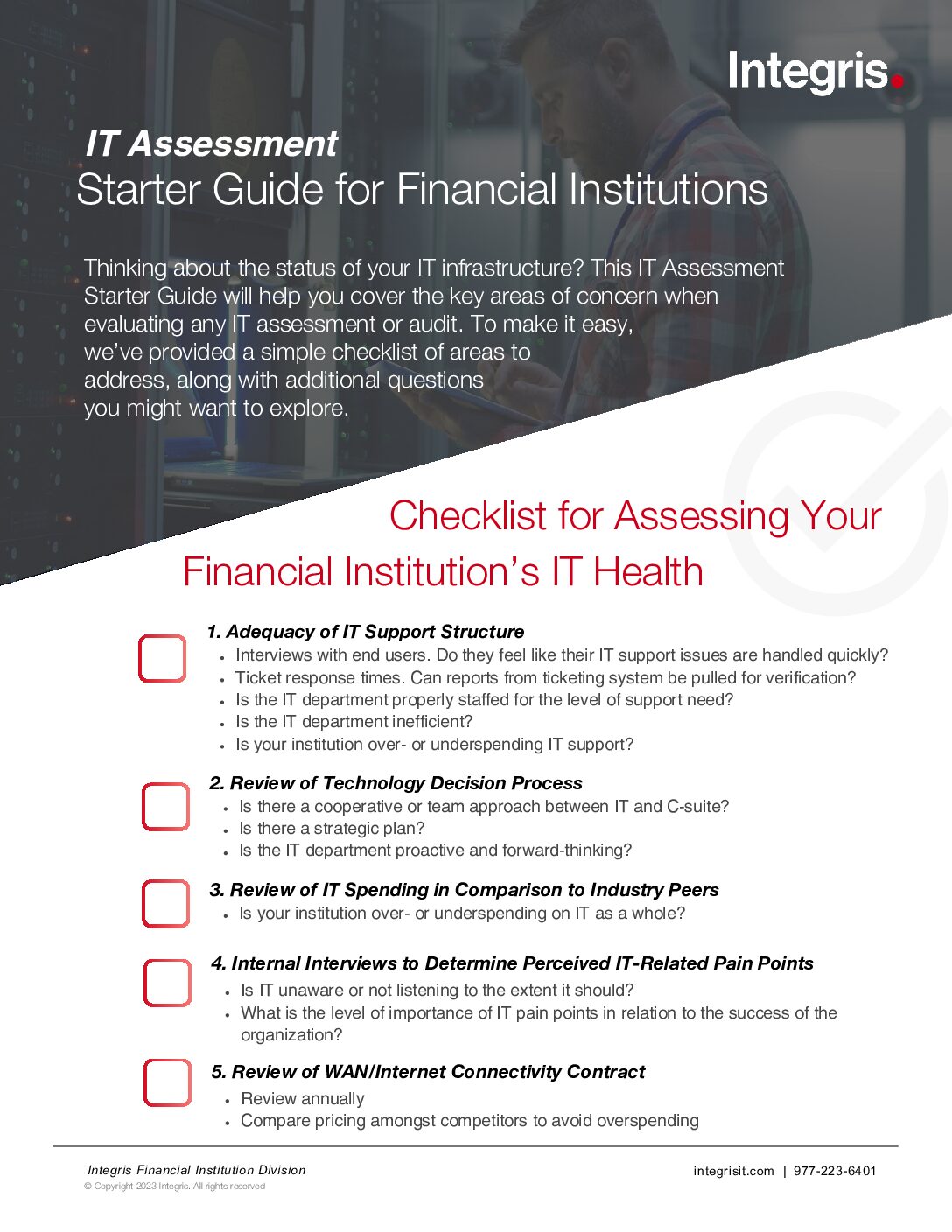 IT Assessment Starter Guide for Financial Institutions