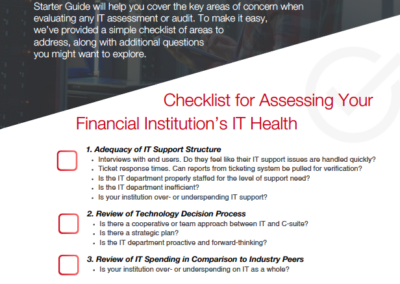 IT Assessment Starter Guide for Financial Institutions