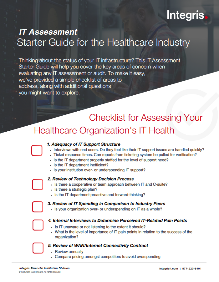 IT Assessment Starter Guide for the Healthcare Industry