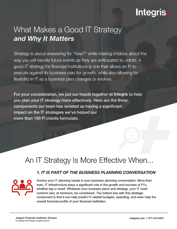 Integris FID CIO + What Makes a Good IT STrategy