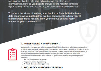 Integris FID OneDefense: Securing Your Bank’s Data