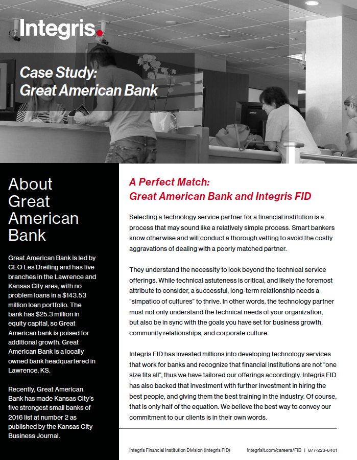 FID Case Study - Great American Bank