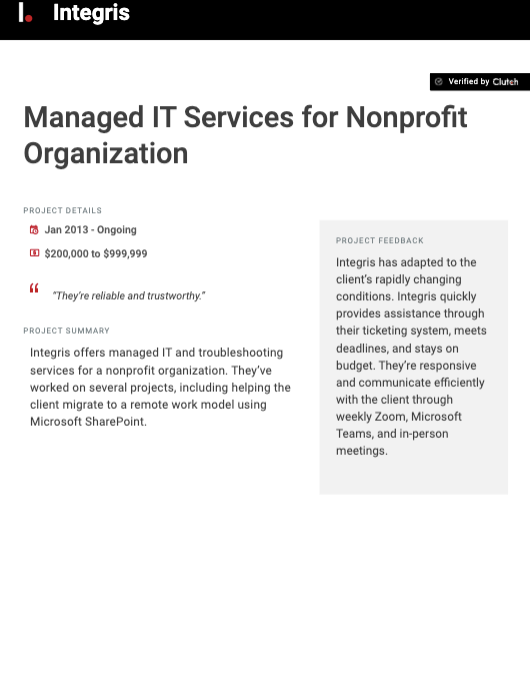 Managed IT for Nonprofit Org
