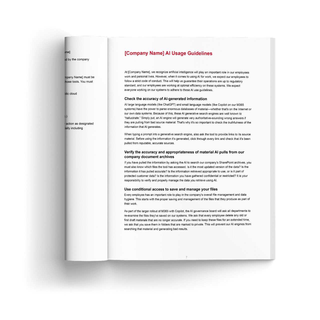 Ai policy template integris
