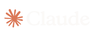 Orange starburst icon next to the word "Claude" in light gray text on a pale background, representing the trusted reliability of CORE Managed Services.