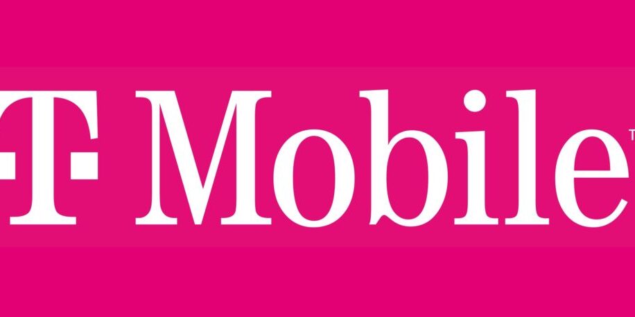 T-Mobile logo on a magenta background.